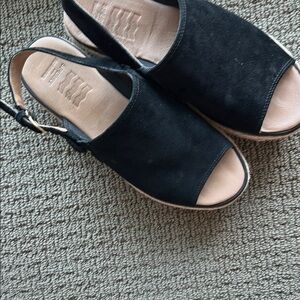 Sperry Black Espadrilles with Adjustable Slingback